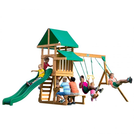 Belmont Play Tower with Swings and Slide Belmont Play Tower with Swings and Slide